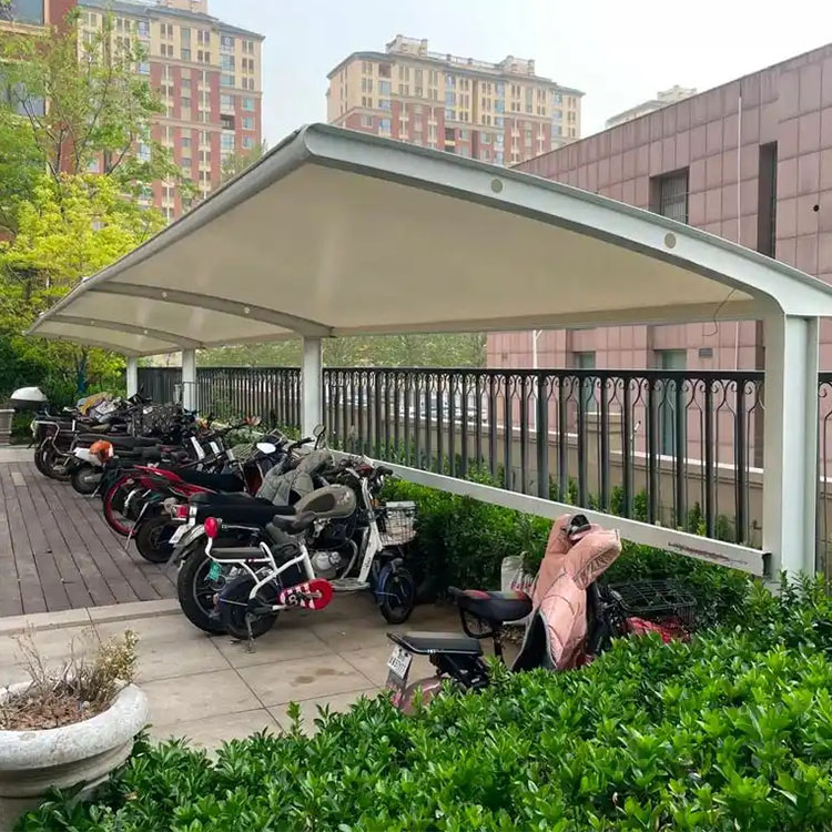 河北区膜结构电动车棚